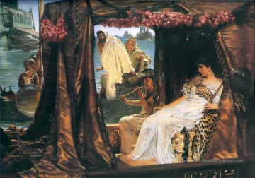 Antony et Cléopâtre romantique Sir Lawrence Alma Tadema Peinture à l'huile